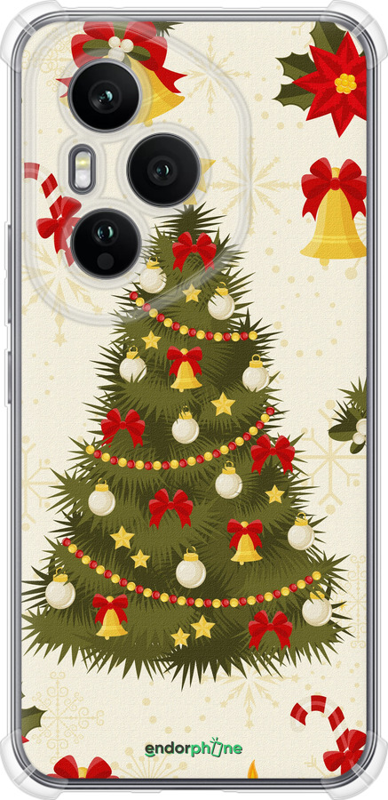 Силикон с усиленными углами чехол Новогодняя елка для Huawei Honor 400 PRO 5G - 4198sp-4036 изображение 