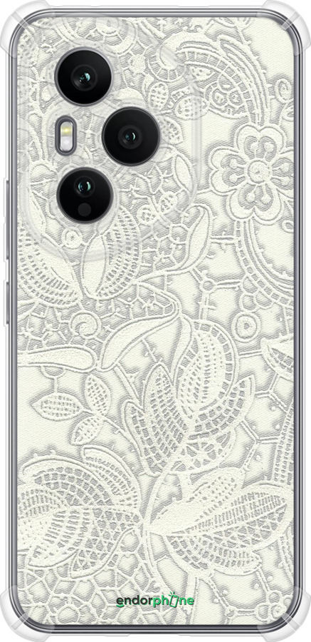 Силикон с усиленными углами чехол Белое кружево для Huawei Honor 400 PRO 5G - 4383sp-4036 изображение 