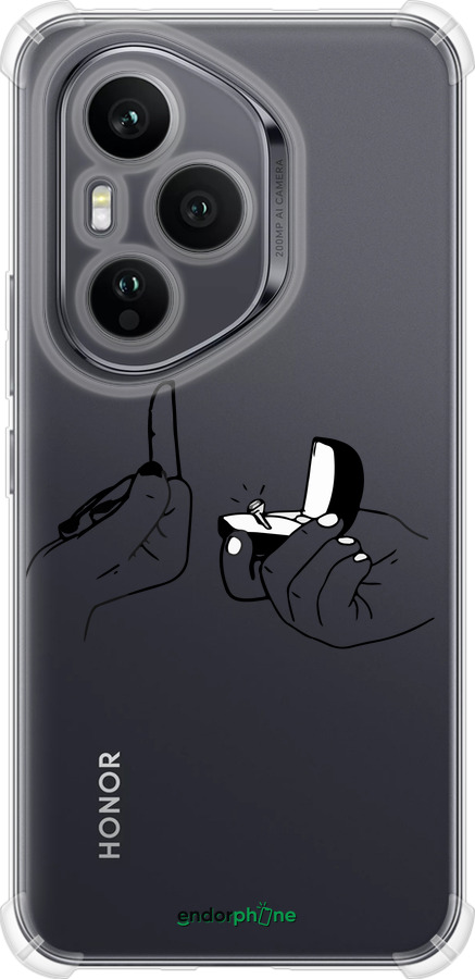 Силикон с усиленными углами чехол Предложение для Huawei Honor 400 PRO 5G - 4898sp-4036 изображение 