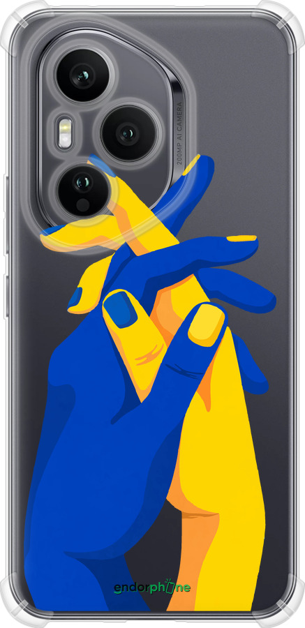 Силикон с усиленными углами чехол Stand With Ukraine для Huawei Honor 400 PRO 5G - 5255sp-4036 изображение 
