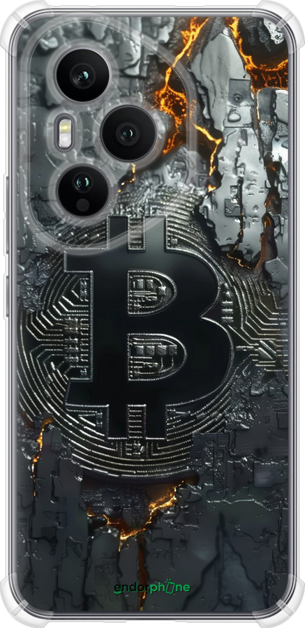 Силикон с усиленными углами чехол Раскаленный биткойн для Huawei Honor 400 PRO 5G - 6091sp-4036 изображение 