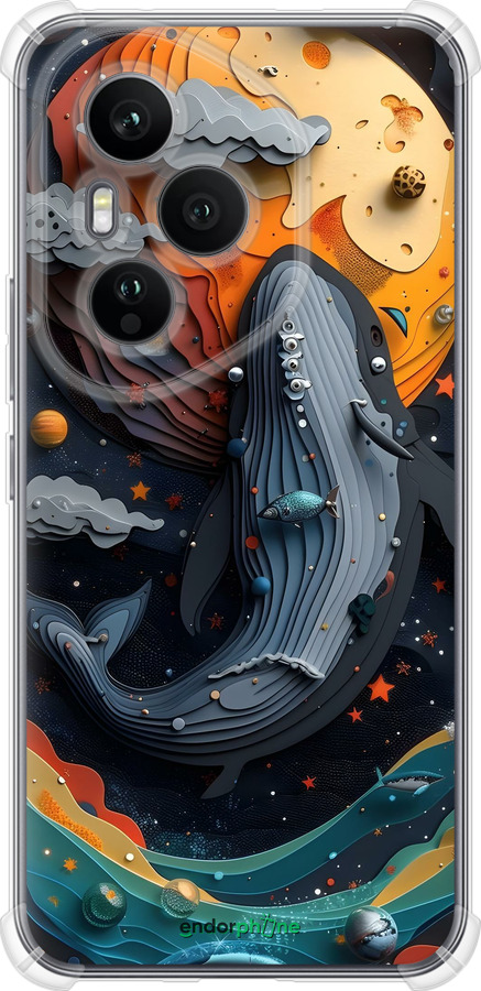 Силикон с усиленными углами чехол Кит в космосе для Huawei Honor 400 PRO 5G - 6328sp-4036 изображение 