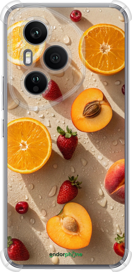 Силикон с усиленными углами чехол Фрукты 3 для Huawei Honor 400 PRO 5G - 6703sp-4036 изображение 