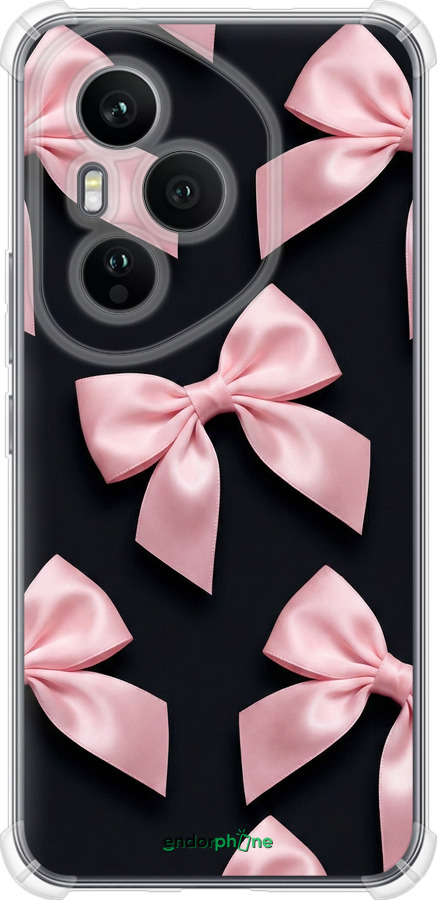 Силикон с усиленными углами чехол Coquette Ribbons Dark Coquette для Huawei Honor 400 PRO 5G - 6767sp-4036 изображение 