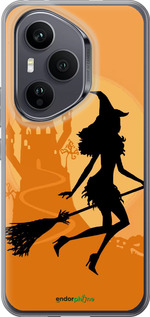 Силиконовый чехол Ведьма на метле для Huawei Honor 400 PRO 5G - 1184u-4036 изображение 
