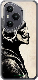 Силиконовый чехол Скелет-меломан v2 для Huawei Honor 400 PRO 5G - 1200u-4036 изображение 