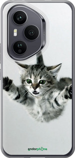 Силиконовый чехол Летящий котёнок для Huawei Honor 400 PRO 5G - 2322u-4036 изображение 