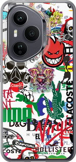 Силиконовый чехол Many different logos для Huawei Honor 400 PRO 5G - 4022u-4036 изображение 