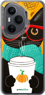 Силиконовый чехол Осенний кот для Huawei Honor 400 PRO 5G - 4026u-4036 изображение 