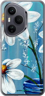 Силіконовий чехол Красиві арт-ромашки для Huawei Honor 400 PRO 5G - 4031u-4036 изображение 