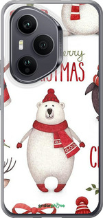 Силиконовый чехол Merry Christmas для Huawei Honor 400 PRO 5G - 4106u-4036 изображение 
