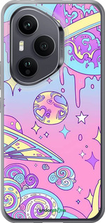 Силиконовый чехол Розовая галактика для Huawei Honor 400 PRO 5G - 4146u-4036 изображение 