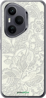 Силиконовый чехол Белое кружево для Huawei Honor 400 PRO 5G - 4383u-4036 изображение 