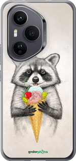 Силиконовый чехол Енотик с мороженым для Huawei Honor 400 PRO 5G - 4602u-4036 изображение 