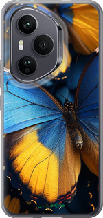 Силиконовый чехол Желто-голубые бабочки для Huawei Honor 400 PRO 5G - 6046u-4036 изображение 