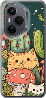 Силиконовый чехол Коты грибы для Huawei Honor 400 PRO 5G - 6321u-4036 изображение 