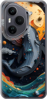 Силиконовый чехол Кит в космосе для Huawei Honor 400 PRO 5G - 6328u-4036 изображение 
