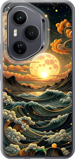 Силиконовый чехол Арт волны для Huawei Honor 400 PRO 5G - 6332u-4036 изображение 