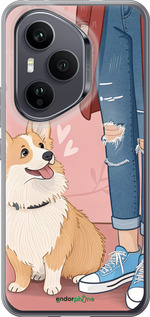 Силиконовый чехол Корги 3 для Huawei Honor 400 PRO 5G - 6707u-4036 изображение 