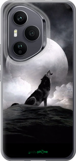 Силиконовый чехол Воющий волк для Huawei Honor 400 PRO 5G - 934u-4036 изображение 