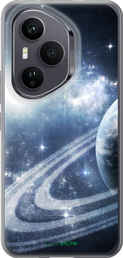 Силиконовый чехол Кольца Сатурна для Huawei Honor 400 PRO 5G - 173u-4036 изображение 