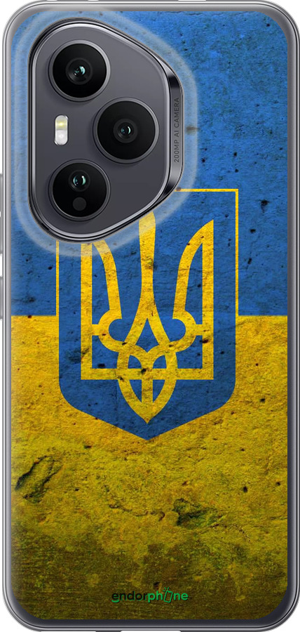 Силиконовый чехол Флаг и герб Украины 2 для Huawei Honor 400 PRO 5G - 378u-4036 изображение 