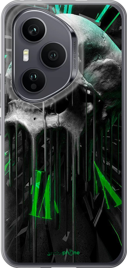 Силиконовый чехол Череп-часы для Huawei Honor 400 PRO 5G - 4100u-4036 изображение 