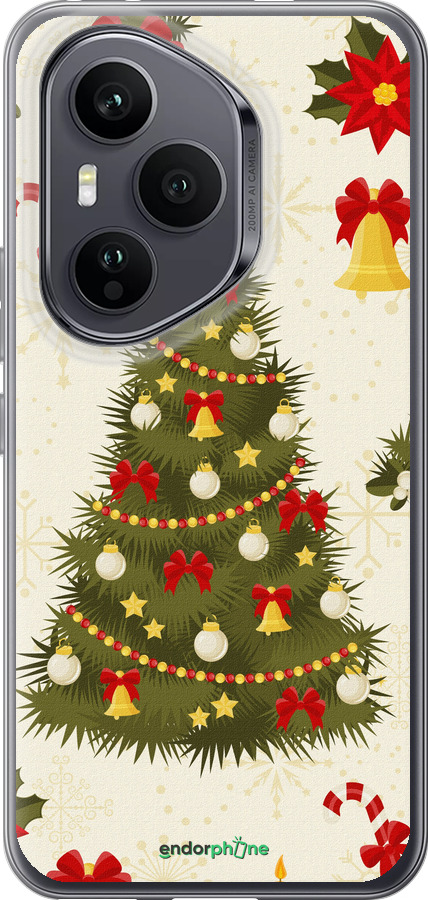 Силиконовый чехол Новогодняя елка для Huawei Honor 400 PRO 5G - 4198u-4036 изображение 