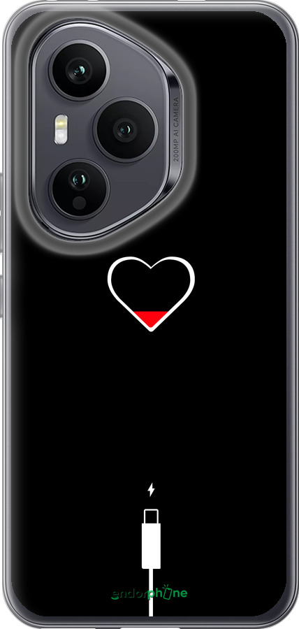 Силіконовий чехол Підзарядка серця для Huawei Honor 400 PRO 5G - 4274u-4036 изображение 