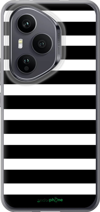 Силиконовый чехол Черно-белые полосы для Huawei Honor 400 PRO 5G - 4461u-4036 изображение 