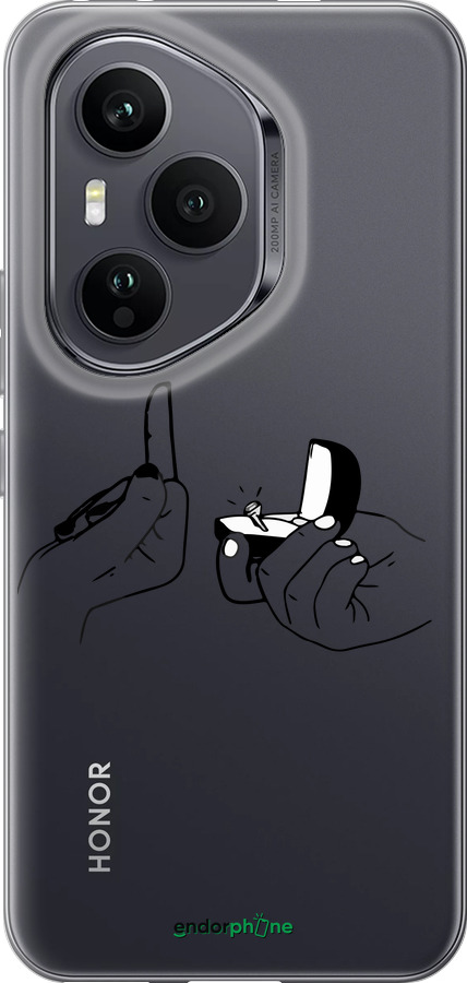 Силиконовый чехол Предложение для Huawei Honor 400 PRO 5G - 4898u-4036 изображение 