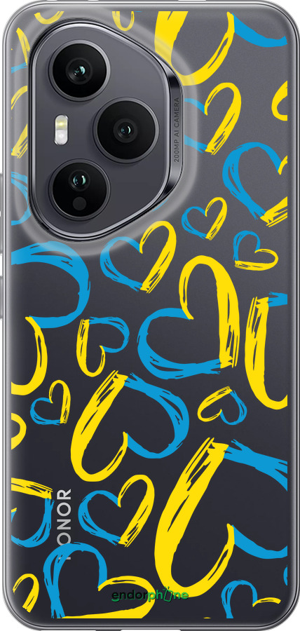 Силиконовый чехол Сердца UA для Huawei Honor 400 PRO 5G - 5292u-4036 изображение 