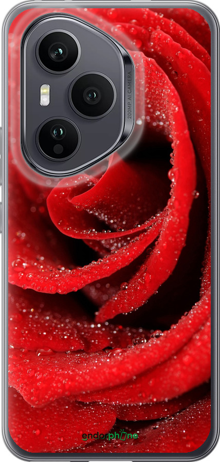 Силиконовый чехол Красная роза для Huawei Honor 400 PRO 5G - 529u-4036 изображение 