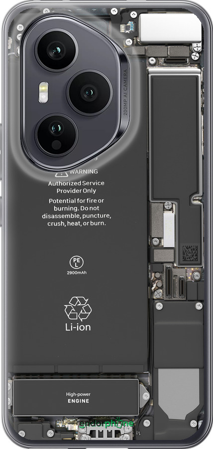 Силиконовый чехол Детали смартфона для Huawei Honor 400 PRO 5G - 5487u-4036 изображение 