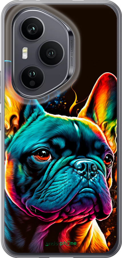 Силиконовый чехол Яркий бульдог для Huawei Honor 400 PRO 5G - 5547u-4036 изображение 