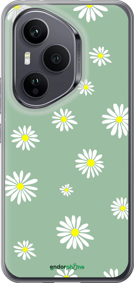 Силиконовый чехол Ромашки v4 для Huawei Honor 400 PRO 5G - 5603u-4036 изображение 