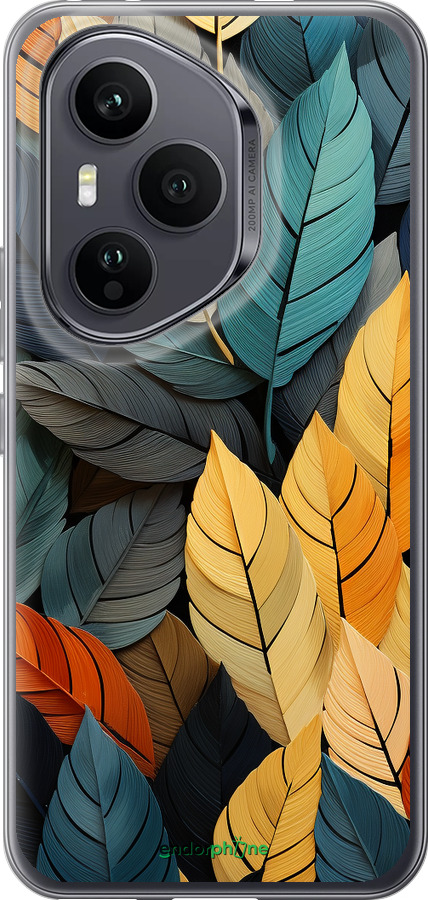Силиконовый чехол Кольорове листя для Huawei Honor 400 PRO 5G - 5644u-4036 изображение 