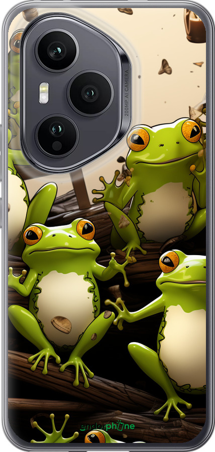 Силиконовый чехол Жабки для Huawei Honor 400 PRO 5G - 5656u-4036 изображение 