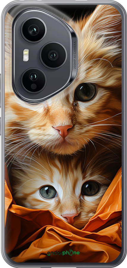 Силиконовый чехол Котики 2 для Huawei Honor 400 PRO 5G - 5664u-4036 изображение 