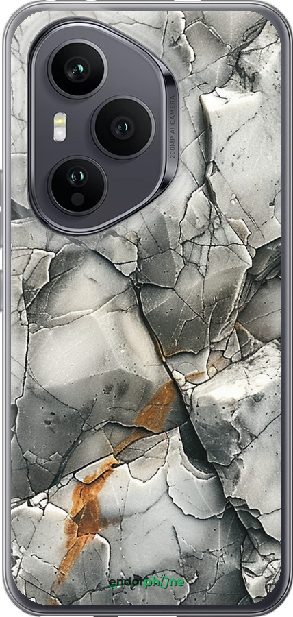 Силиконовый чехол Серый мрамор для Huawei Honor 400 PRO 5G - 6041u-4036 изображение 