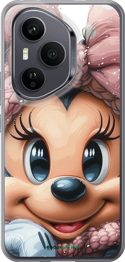 Силиконовый чехол Минни Маус с бантиком для Huawei Honor 400 PRO 5G - 6055u-4036 изображение 