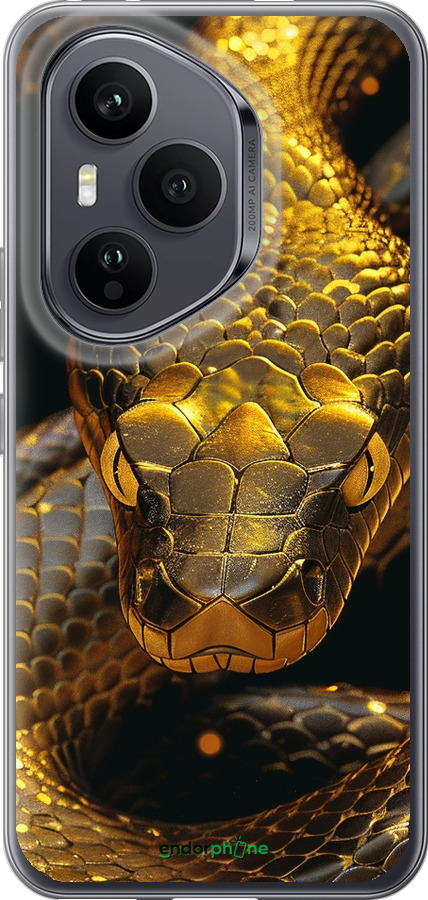 Силиконовый чехол Golden snake для Huawei Honor 400 PRO 5G - 6072u-4036 изображение 