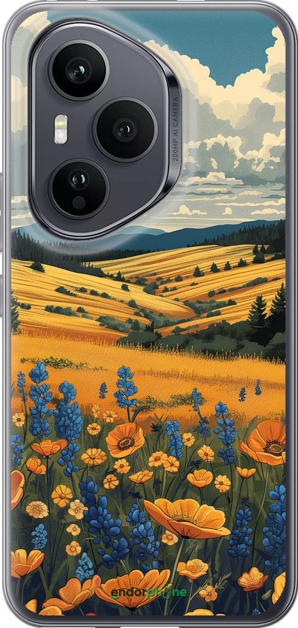 Силиконовый чехол Украинское поле для Huawei Honor 400 PRO 5G - 6082u-4036 изображение 