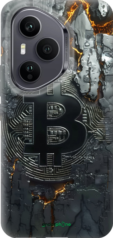 Силиконовый чехол Раскаленный биткойн для Huawei Honor 400 PRO 5G - 6091u-4036 изображение 