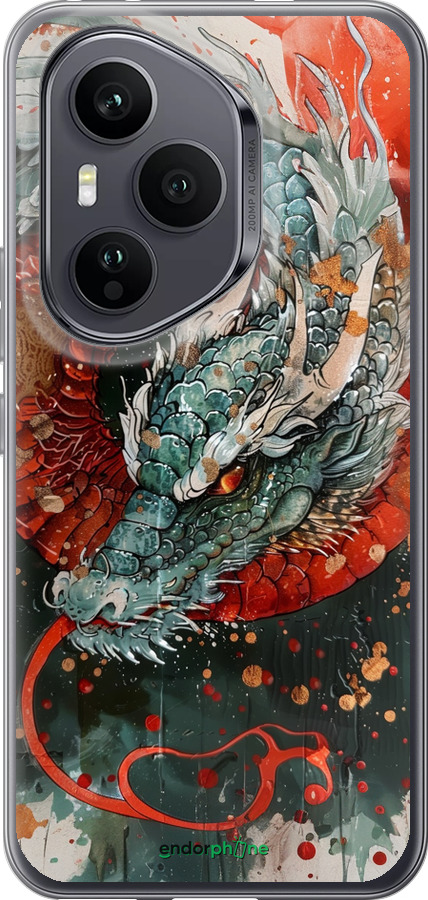 Силиконовый чехол Стихия огня для Huawei Honor 400 PRO 5G - 6101u-4036 изображение 