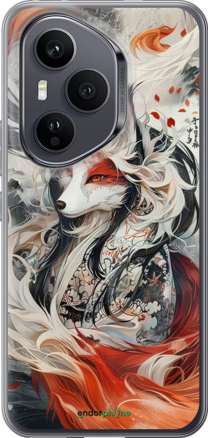 Силиконовый чехол Дух кицунэ' для Huawei Honor 400 PRO 5G - 6107u-4036 изображение 