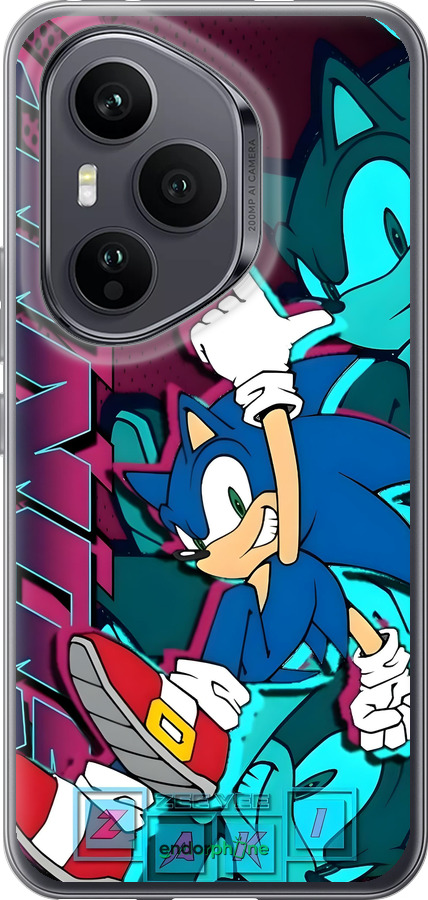 Силиконовый чехол Соник для Huawei Honor 400 PRO 5G - 6284u-4036 изображение 