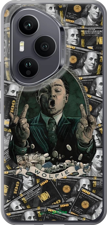 Силиконовый чехол Волк с валл стрит для Huawei Honor 400 PRO 5G - 6287u-4036 изображение 