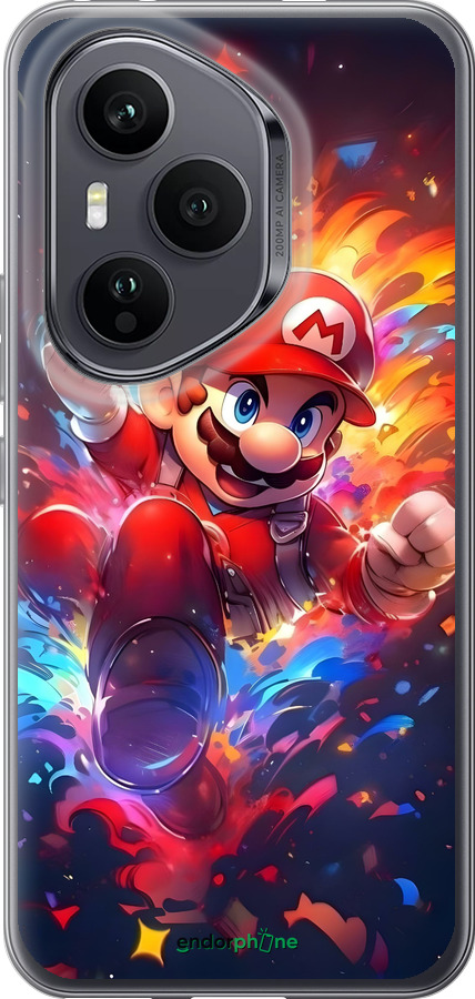 Силиконовый чехол Супер Марио для Huawei Honor 400 PRO 5G - 6342u-4036 изображение 
