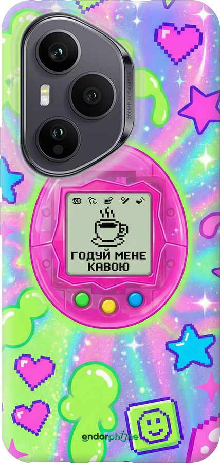 Силіконовий чехол Y2K Aesthetic Retro Pet: Годуй мене кавою для Huawei Honor 400 PRO 5G - 6784u-4036 изображение 